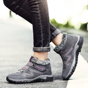 Scarpe invernali donna Fiora in colore grigio con chiusura regolabile
