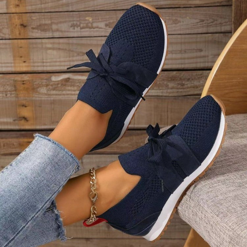 Sneaker slip-on donna flessibili Fiora, vista frontale colori disponibili