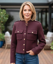 Giacca donna militare in lana per occasioni formali e serate speciali