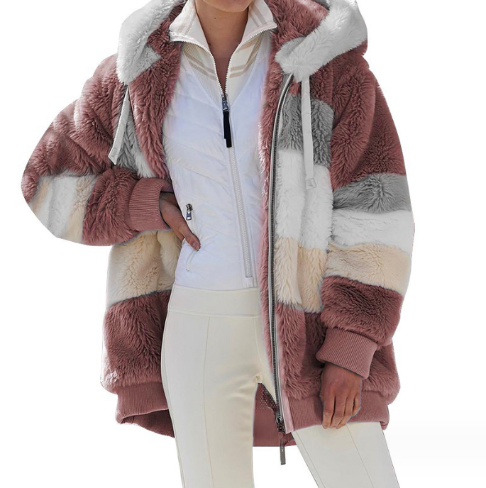 Giacca peluche donna taglie forti fino a 5XL