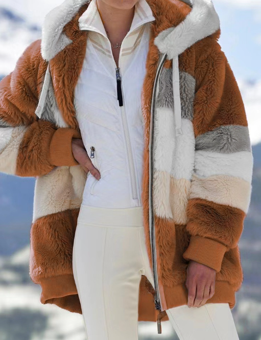 Giacca donna multicolore peluche confezione singolo capo