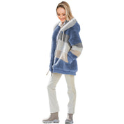 Giacca peluche donna casual urban stile europeo
