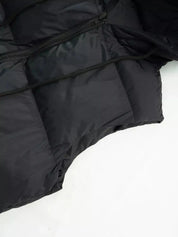 Gilet imbottito lungo donna nero albicocca taglia M