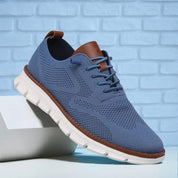 Scarpe ortopediche Giordano blu lateral view uomo