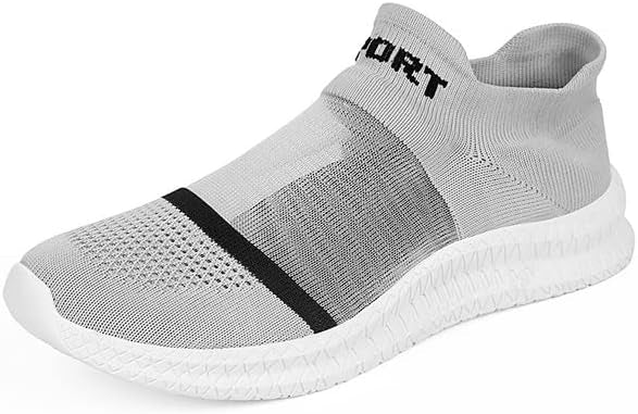 Sneakers uomo Grenio grigie indossate in contesto casual urbano