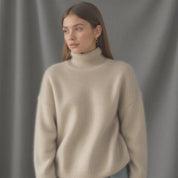 Elysia Maglione Dolcevita Oversize Donna in Cashmere | Maglia Morbida di Lusso