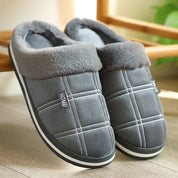 Pantofole calde invernali in cotone peluche per relax in casa