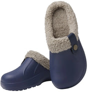 Pantofole foderate Tobia vista posteriore con tacco medio 3-5 cm