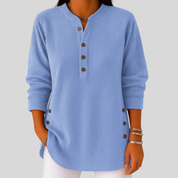 Pullover girocollo donna SERAPHINA™ con dettaglio bottoni laterali