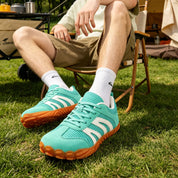 Dettaglio pannelli laterali sneakers Rovik beige