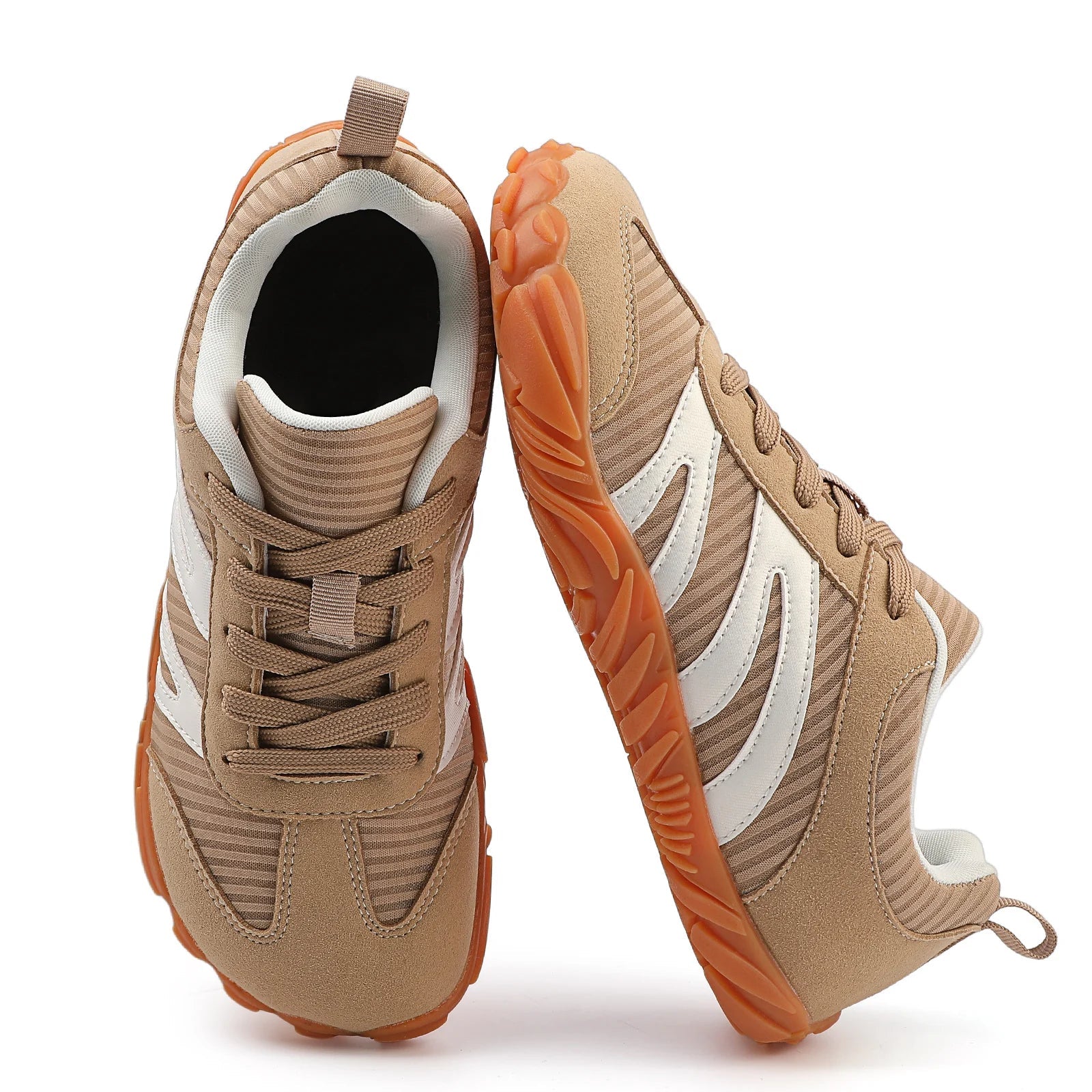 Rovik sneakers beige con allacciatura classica