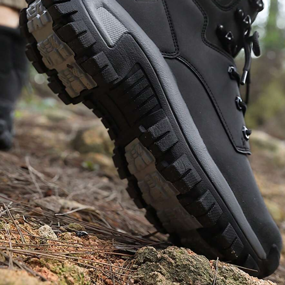 Roxton scarpe da escursionismo uomo verdi vista frontale