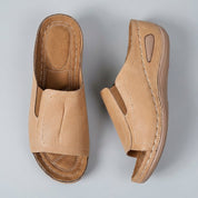 Sandali donna ortopedici con suola comfort Amara lateral view
