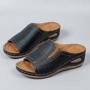 Sandali estivi donna Amara beige forma aperta