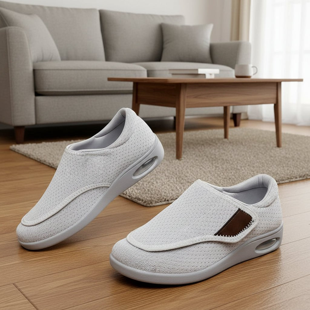 Camira scarpe da passeggio diabetiche con vestibilità regolabile per piedi larghi