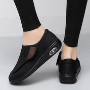 Scarpe ortopediche Camira nere per piedi sensibili e diabetici