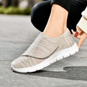 Scarpe ortopediche donna anziana calzata facile apertura ampia colore rosa
