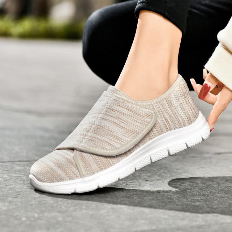 Scarpe ortopediche donna anziana calzata facile apertura ampia colore rosa