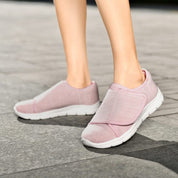Scarpe ortopediche donna edema con tomaia in mesh traspirante colore rosa