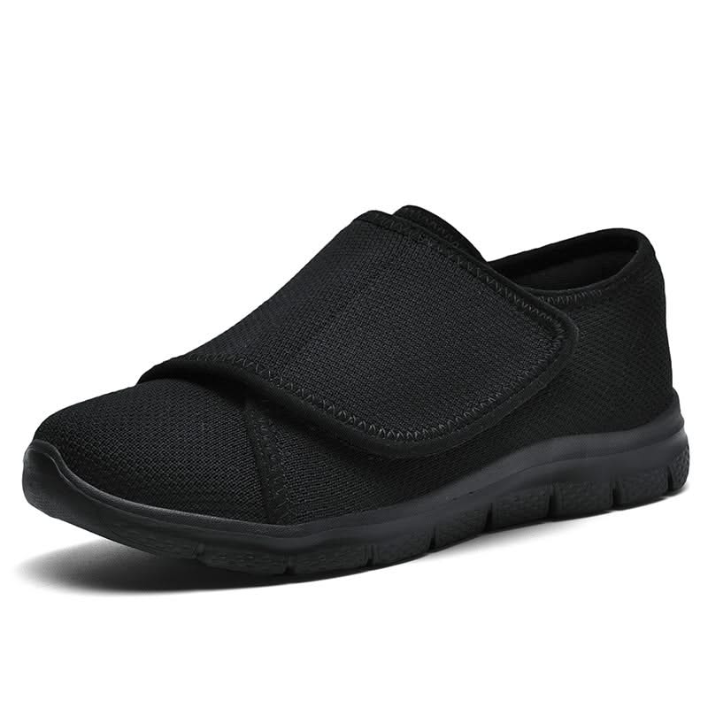 Interno morbido traspirante scarpe ortopediche piedi gonfi colore nero