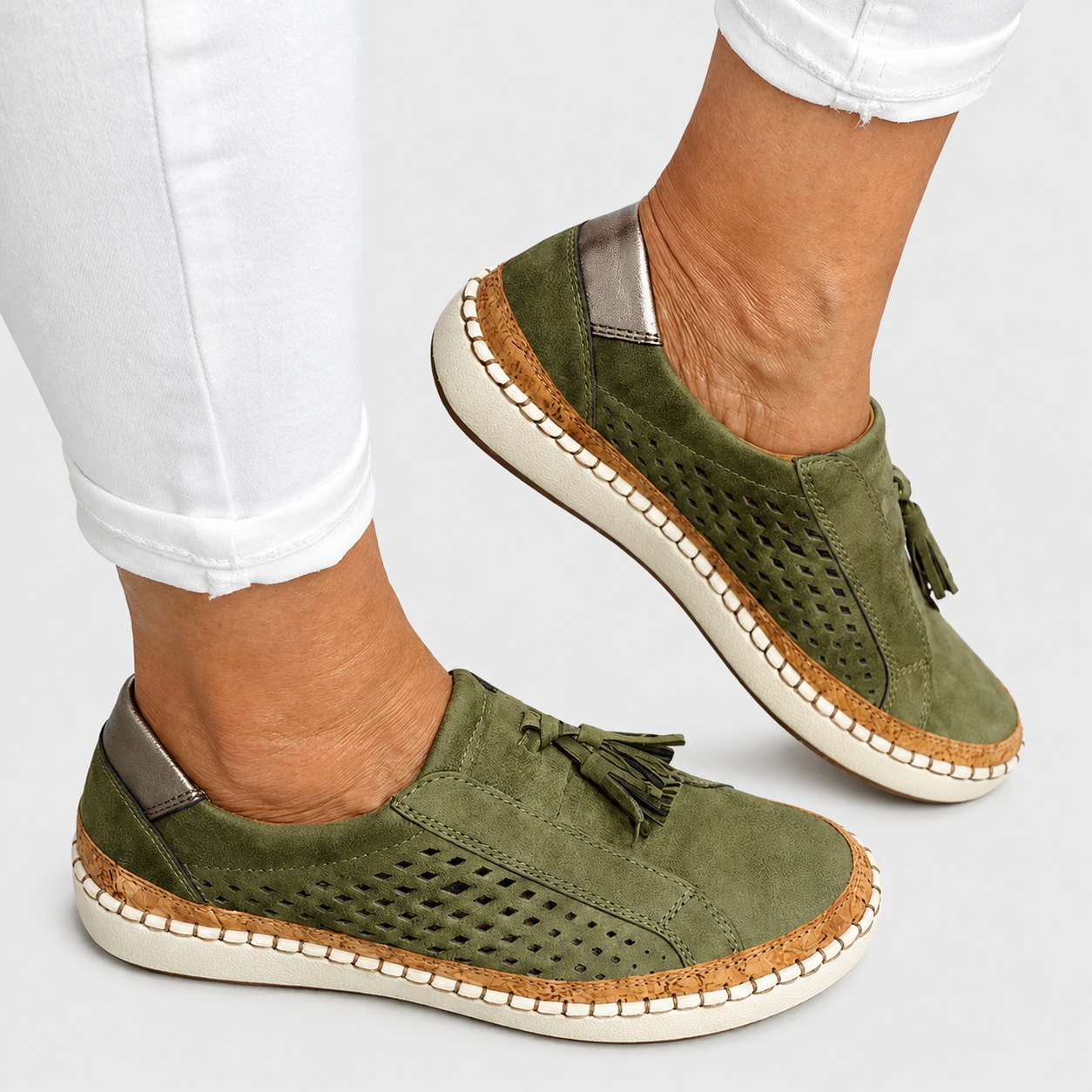 Lena scarpe ortopediche slip-on da donna vista frontale