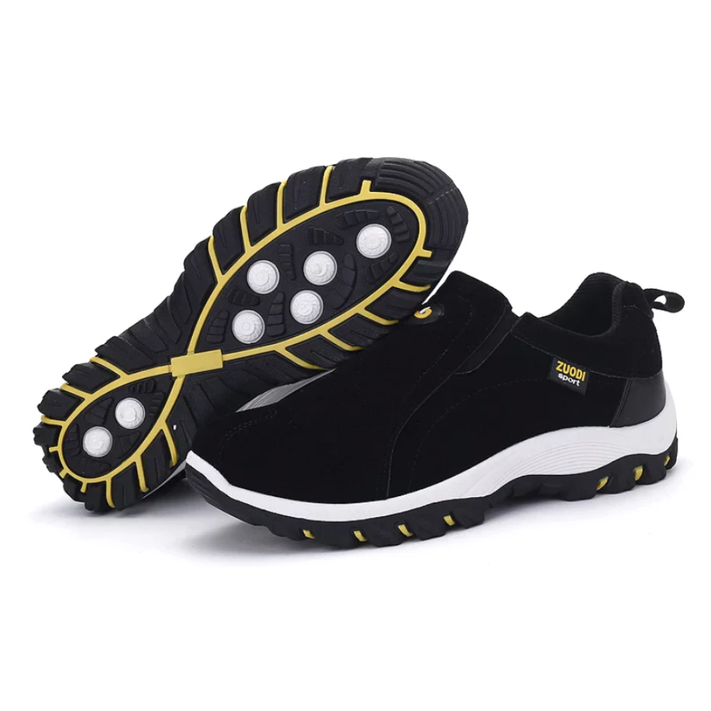 Scarpe ortopediche uomo Calmiro vista laterale con suola antiscivolo in gomma