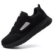 Scarpe ortopediche da uomo Marco in nero con tomaia in mesh e scamosciato