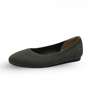 Serena ballerine grigie indossate passeggio comfort donna
