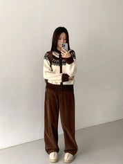 Cardigan donna in maglia spessore medio ideale per layering autunnale