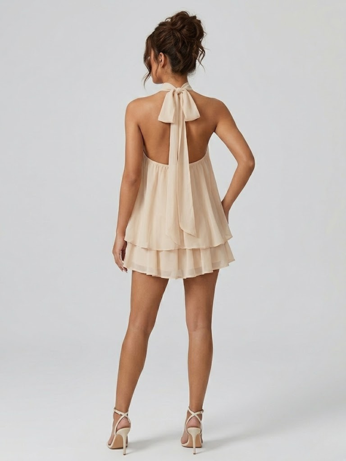 Serena mini dress estivo donna in tessuto leggero e fluido