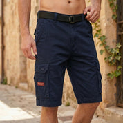 Dettaglio tasche laterali shorts cargo uomo Renato colore verde