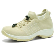 Sneakers leggere donna Nora in colore rosso vista laterale