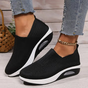 Stella sneakers slip-on donna – dettaglio tomaia in maglia flessibile