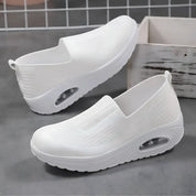 Sneakers ortopediche donna con suola rialzata – vista laterale