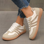 Lorena sneakers ortopediche da donna in colore bianco sporco con soletta imbottita