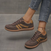 Sneakers stampa leopardata ortopediche donna suola flessibile