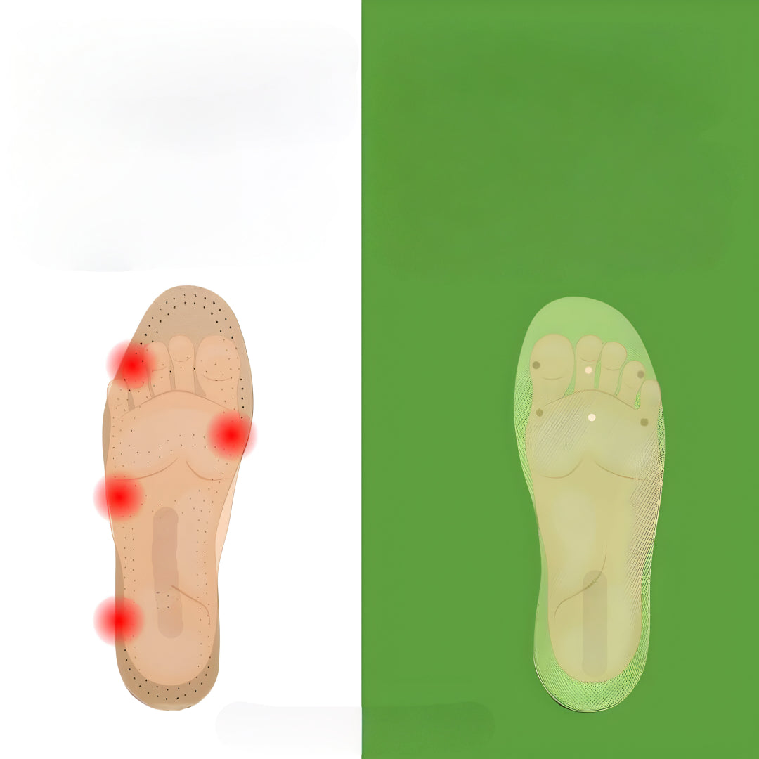 Solette Flexpad indossate durante una lunga camminata