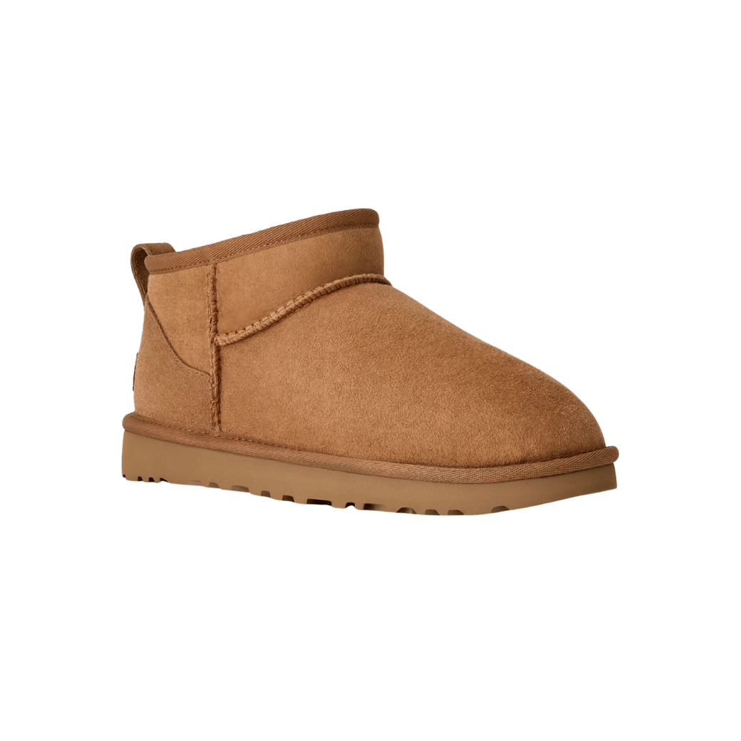 Interno in sheepskin soffice stivali donna colore castagno