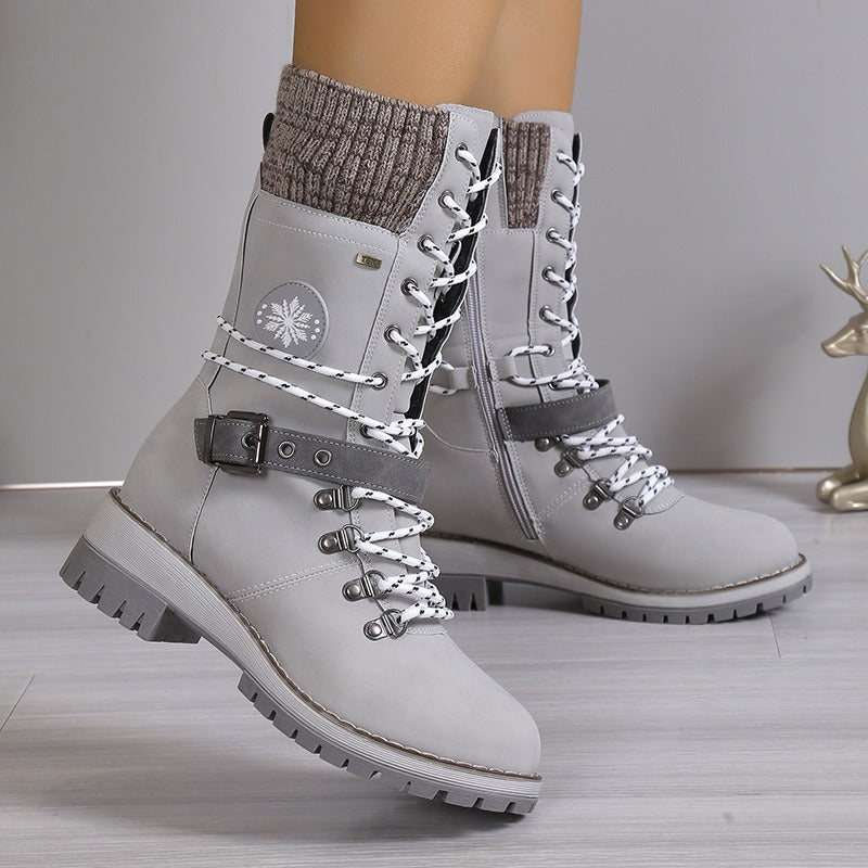 Frosiva stivali invernali donna colore verde con fodera termica ThermoWalk