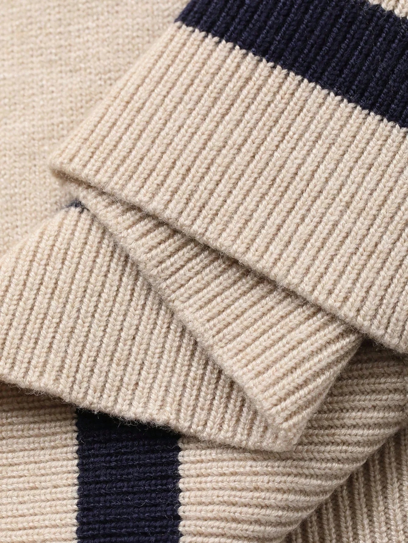 Top da donna a maniche lunghe in maglia color block, collezione autunno inverno