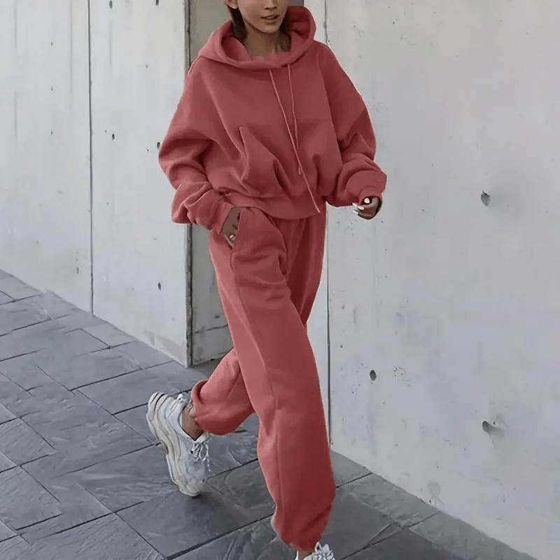 Tuta da jogging donna Sonia colore grigio chiaro, vestibilità moderna e rilassata