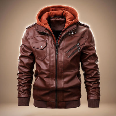 Tarmak – Giacca in Pelle con Cappuccio