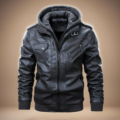 Tarmak – Giacca in Pelle con Cappuccio